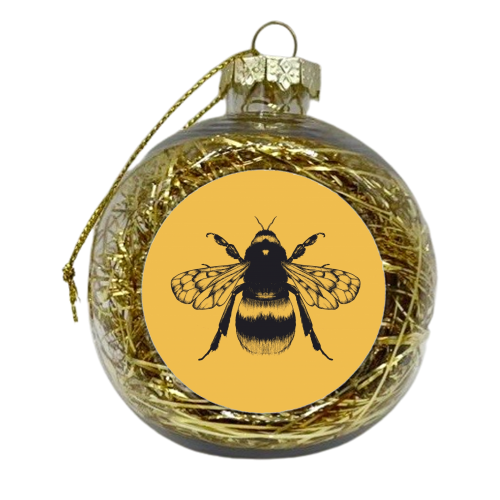 King Bee Spicy Mustard - xmas bauble by Eleanor Soper