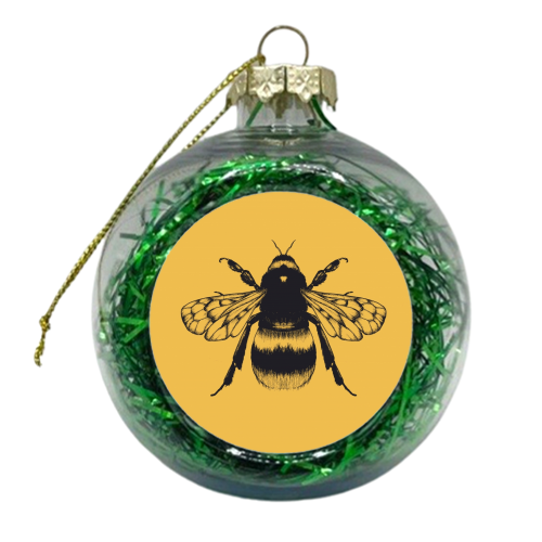 King Bee Spicy Mustard - xmas bauble by Eleanor Soper