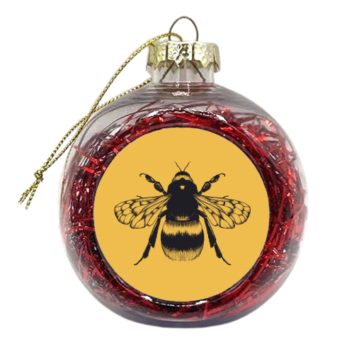 King Bee Spicy Mustard - xmas bauble by Eleanor Soper