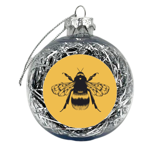 King Bee Spicy Mustard - xmas bauble by Eleanor Soper
