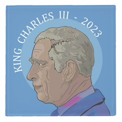 King Charles III Coronation 2023 Collection - personalised beer coaster by Catherine Critchley.