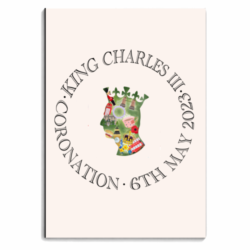 KING CHARLES III CORONATION - personalised A4, A5, A6 notebook by Wallace Elizabeth