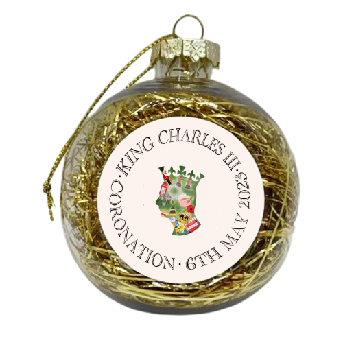 KING CHARLES III CORONATION - xmas bauble by Wallace Elizabeth