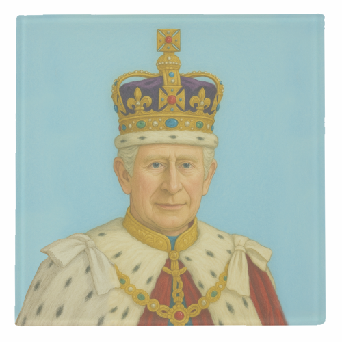 King Charles III - personalised beer coaster by AP