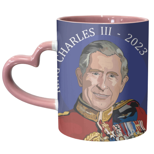King Charles III Portrait Collection - unique mug by Catherine Critchley.