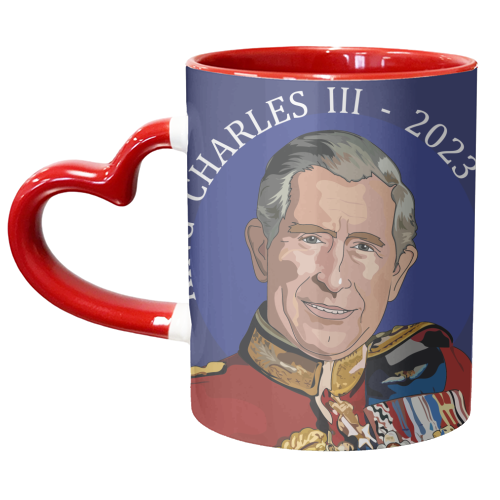 King Charles III Portrait Collection - unique mug by Catherine Critchley.