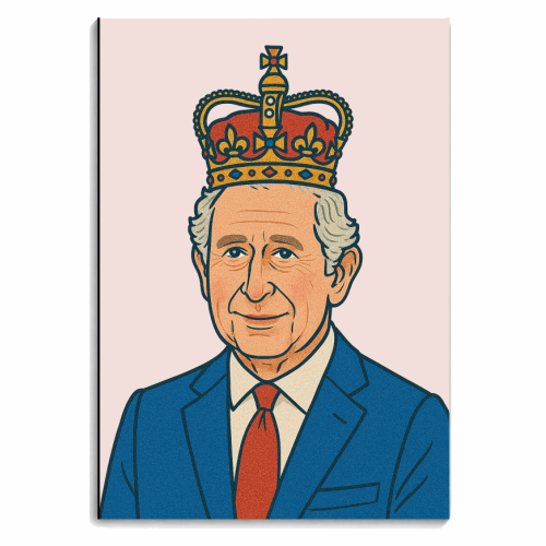 King Charles - personalised A4, A5, A6 notebook by Ms Doodle