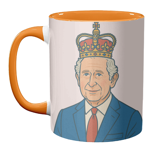 King Charles - unique mug by Ms Doodle