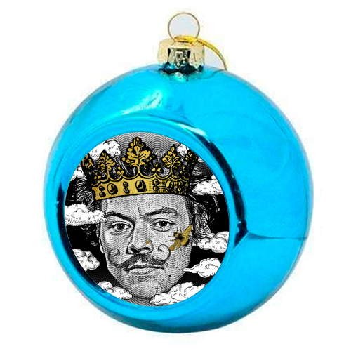 King Harry - colourful christmas bauble by DOLLY WOLFE