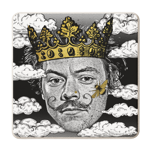 King Harry - personalised beer coaster by DOLLY WOLFE