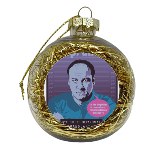 King Midas - A Sopranos Tribute - xmas bauble by Rick Letford