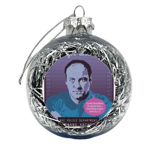 King Midas - A Sopranos Tribute - xmas bauble by Rick Letford