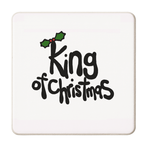 King of Christmas - personalised beer coaster by Emma Donovan