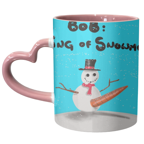 King of Snowmen - unique mug by David Black