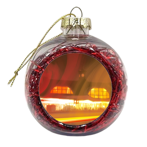 King's Cross - xmas bauble by Richard O'Neill