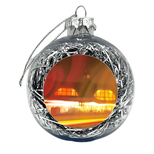 King's Cross - xmas bauble by Richard O'Neill