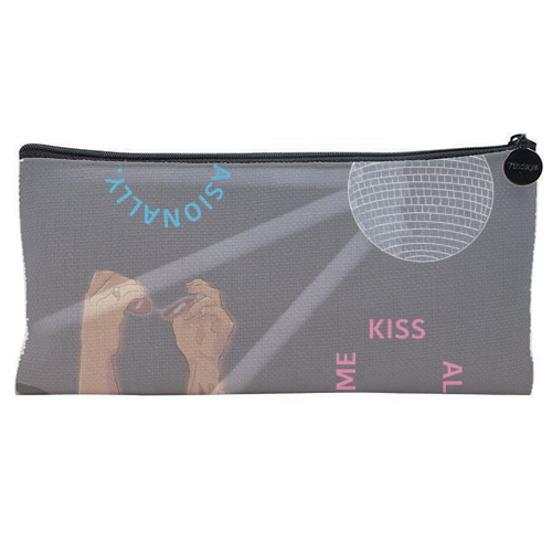 Kiss All The Time, Harry - flat pencil case by The Queer Store