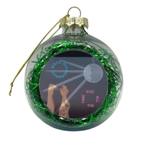 Kiss All The Time, Harry - xmas bauble by The Queer Store