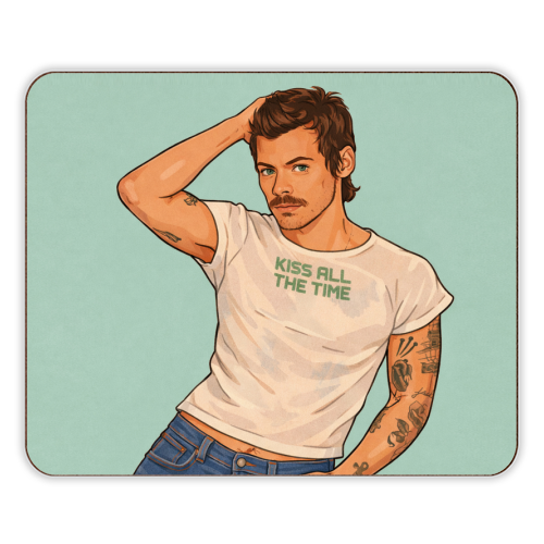 Kiss Me Harry - designer placemat by DOLLY WOLFE