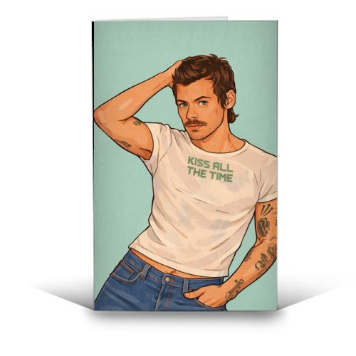 Kiss Me Harry - funny greeting card by DOLLY WOLFE