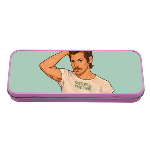 Kiss Me Harry - tin pencil case by DOLLY WOLFE