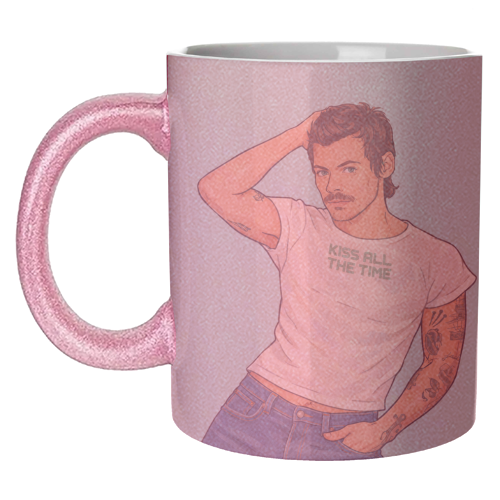 Kiss Me Harry - unique mug by DOLLY WOLFE