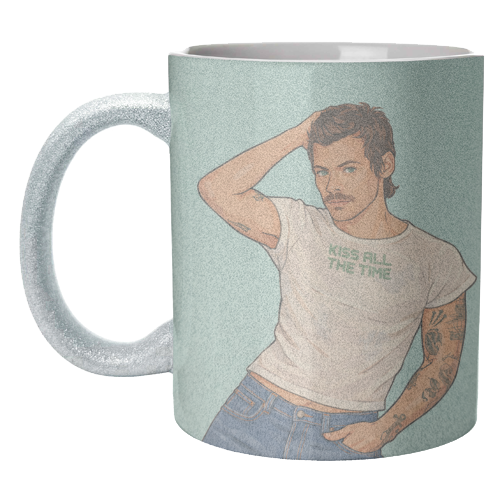 Kiss Me Harry - unique mug by DOLLY WOLFE