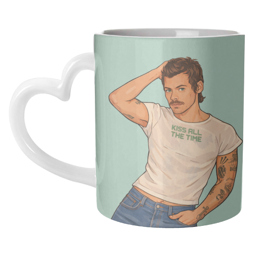 Kiss Me Harry - unique mug by DOLLY WOLFE