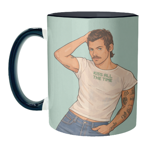 Kiss Me Harry - unique mug by DOLLY WOLFE