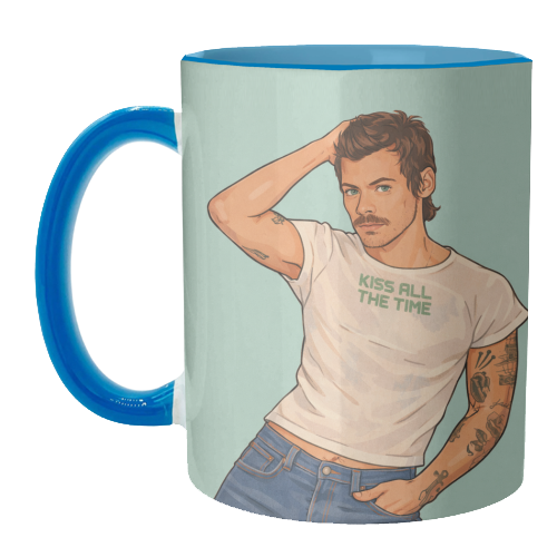 Kiss Me Harry - unique mug by DOLLY WOLFE