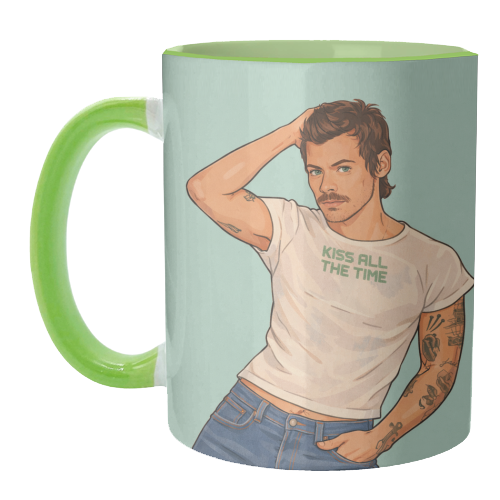 Kiss Me Harry - unique mug by DOLLY WOLFE