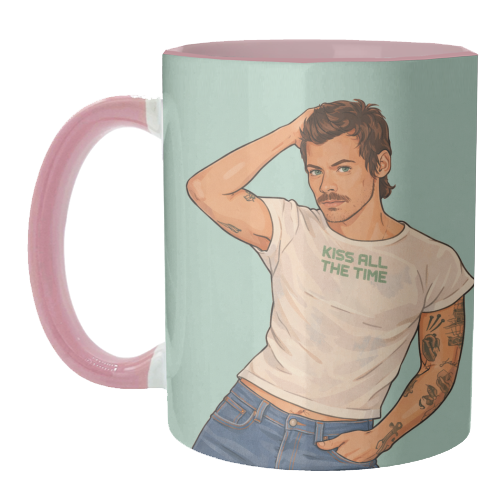 Kiss Me Harry - unique mug by DOLLY WOLFE