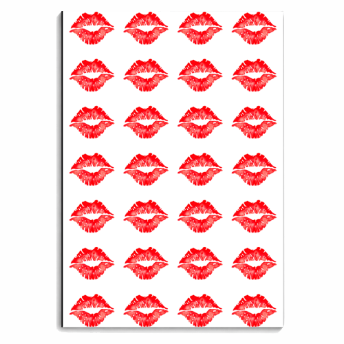 kiss me pattern - personalised A4, A5, A6 notebook by Anastasios Konstantinidis