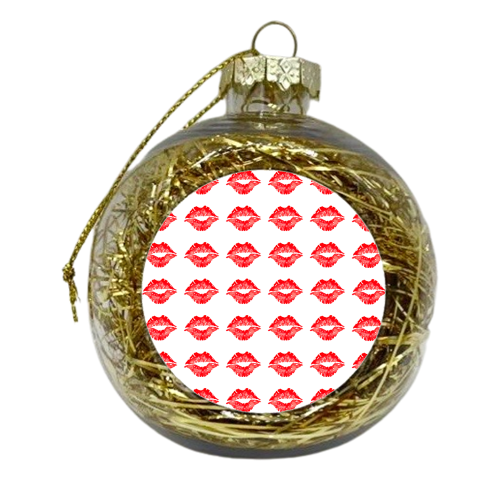 kiss me pattern - xmas bauble by Anastasios Konstantinidis