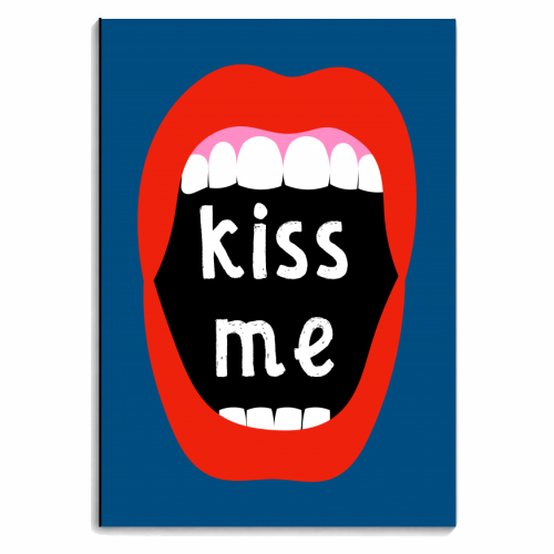 Kiss Me - personalised A4, A5, A6 notebook by Adam Regester