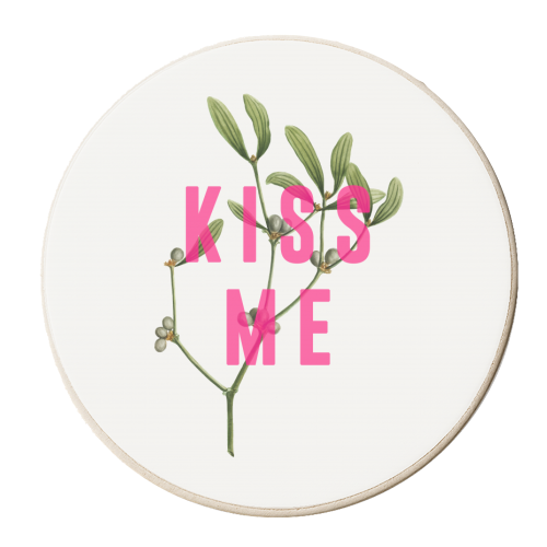 Kiss Me - personalised beer coaster by The 13 Prints