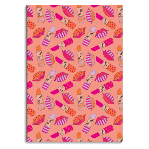 Kiss Me Sexy print - personalised A4, A5, A6 notebook by Luxe and Loco