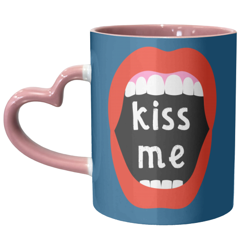 Kiss Me - unique mug by Adam Regester