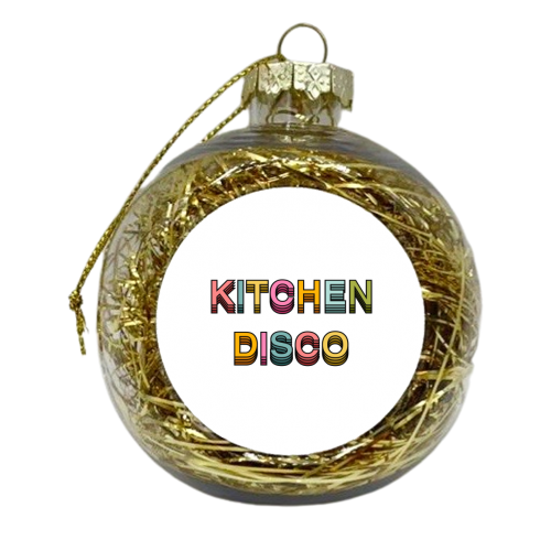 Kitchen Disco - xmas bauble by Hollie Mills