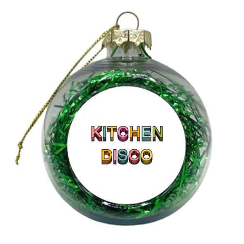 Kitchen Disco - xmas bauble by Hollie Mills