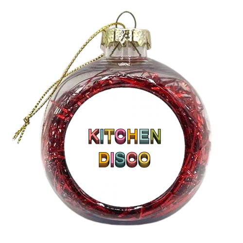 Kitchen Disco - xmas bauble by Hollie Mills