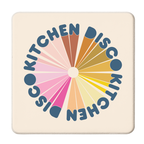 Kitchen Disco - personalised beer coaster by Jessie Maeve