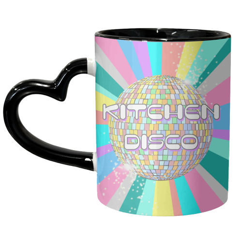 Kitchen Disco - unique mug by Adam Regester