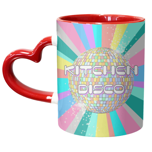 Kitchen Disco - unique mug by Adam Regester