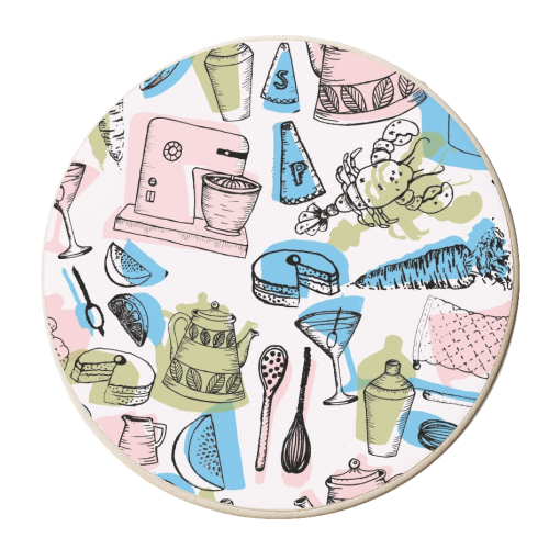 Kitchen - personalised beer coaster by Wallace Elizabeth