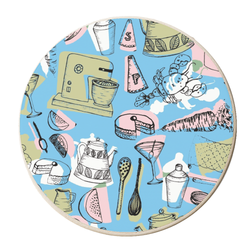 Kitchen - personalised beer coaster by Wallace Elizabeth