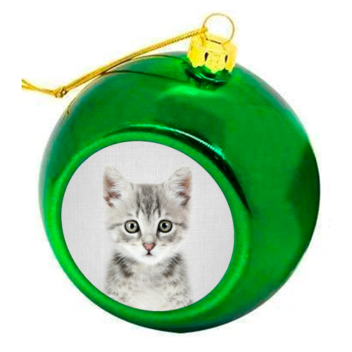 Kitten - Colorful - colourful christmas bauble by Gal Design
