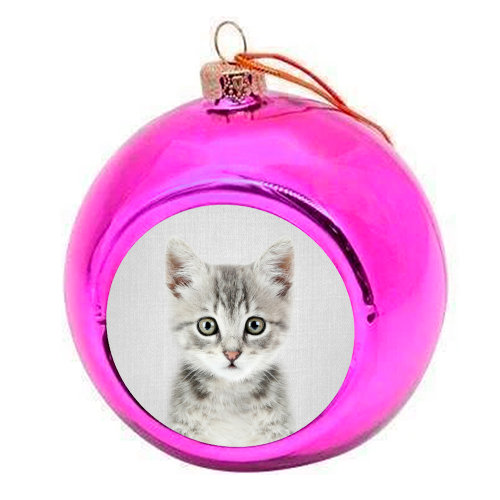 Kitten - Colorful - colourful christmas bauble by Gal Design