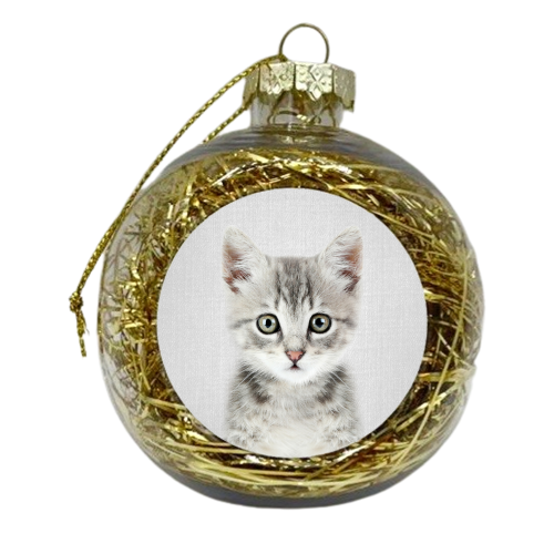 Kitten - Colorful - xmas bauble by Gal Design