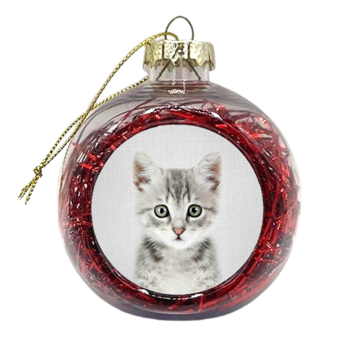 Kitten - Colorful - xmas bauble by Gal Design